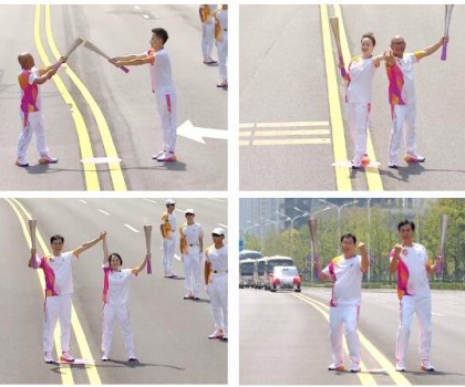 亞運(yùn)火炬?zhèn)鬟f，蒙娜麗莎微笑登場！