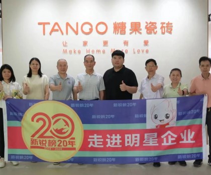 糖果瓷磚榮獲第20屆新銳榜“優秀質感美學產品”，實力見證！